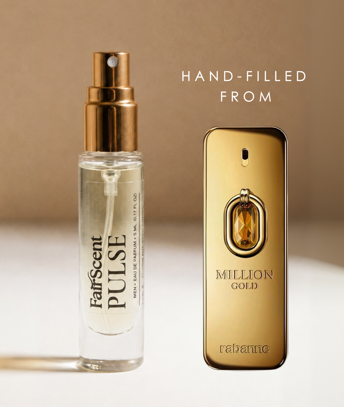 Million Gold Elixir Intense Parfum 5ml travel size decant by FairScent