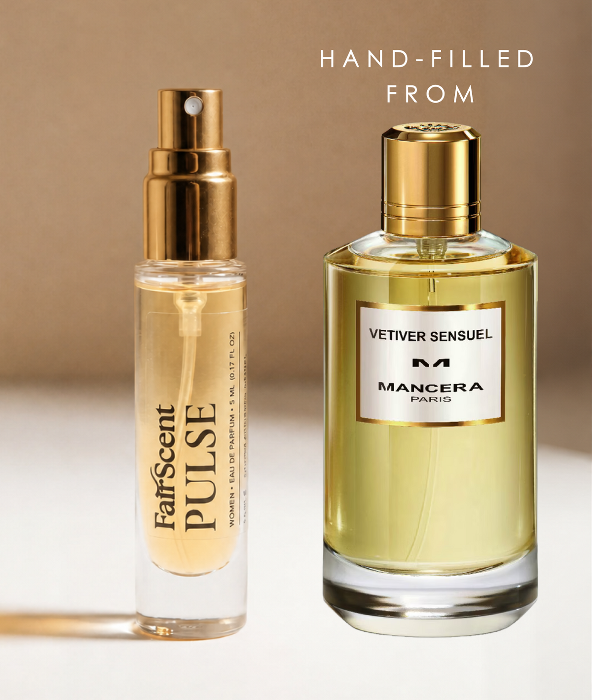 Vetiver Sensuel EDP 5ml travel size decant by FairScent