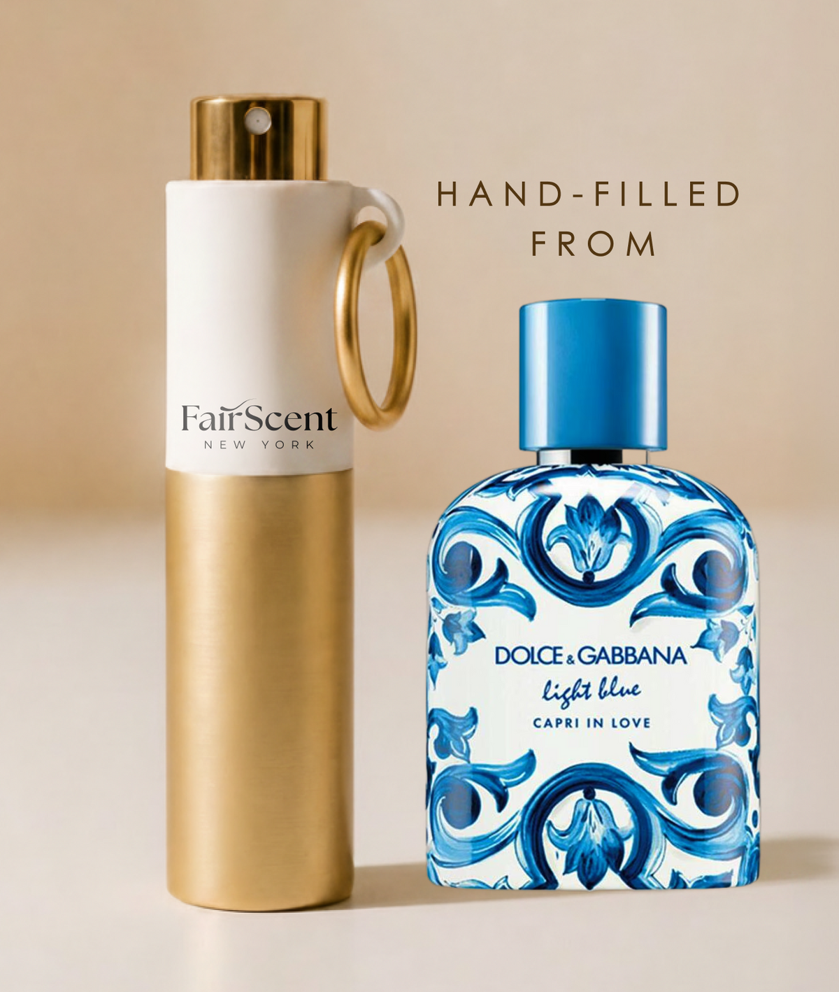 Light Blue Capri In Love Pour Homme EDP 8ml travel size decant by FairScent