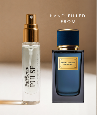 Velvet Blue Musk EDP 5ml travel size decant by FairScent